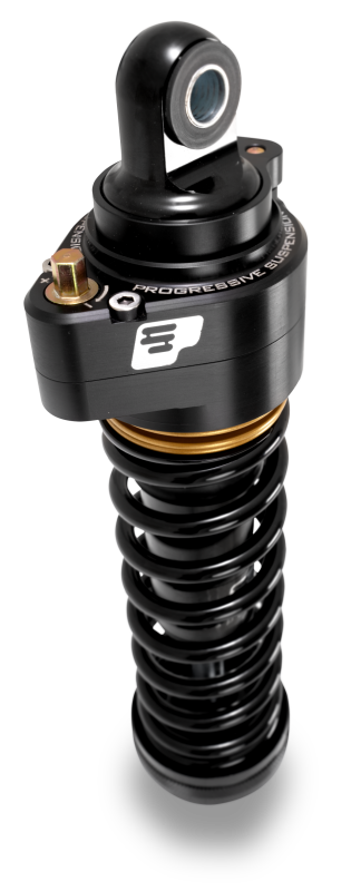 Progressive Harley Ultra Low-QPS 944 Series Shocks, 12.5in, 11in Ride Height Heavy Duty - Black / G