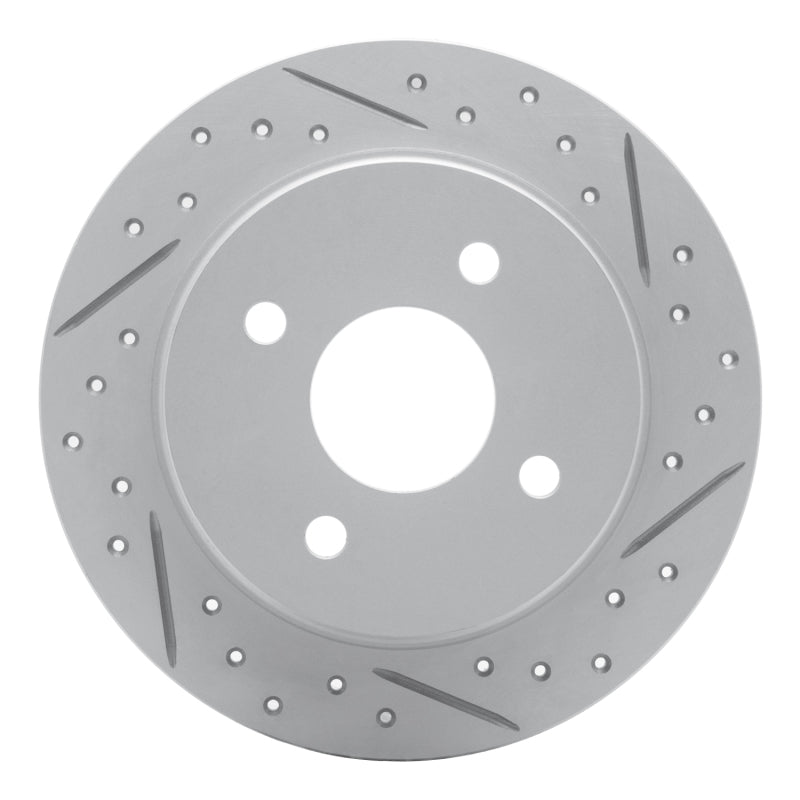 R1 16-25 Mazda MX-5 Miata Rear Right Drilled & Slotted Geo-Carbon Rotor