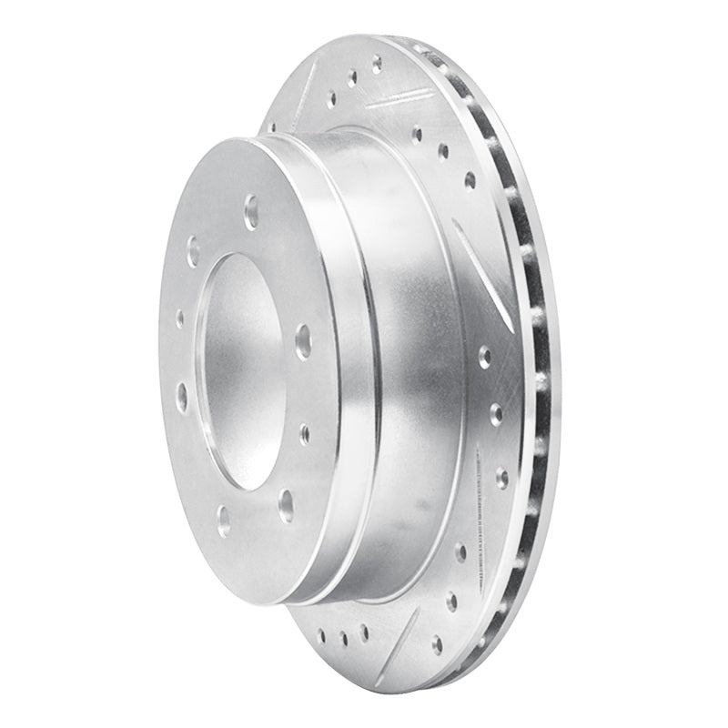 DFC 88-95 Nissan Pathfinder Rear Left Drilled & Slotted Silver Brake Rotor