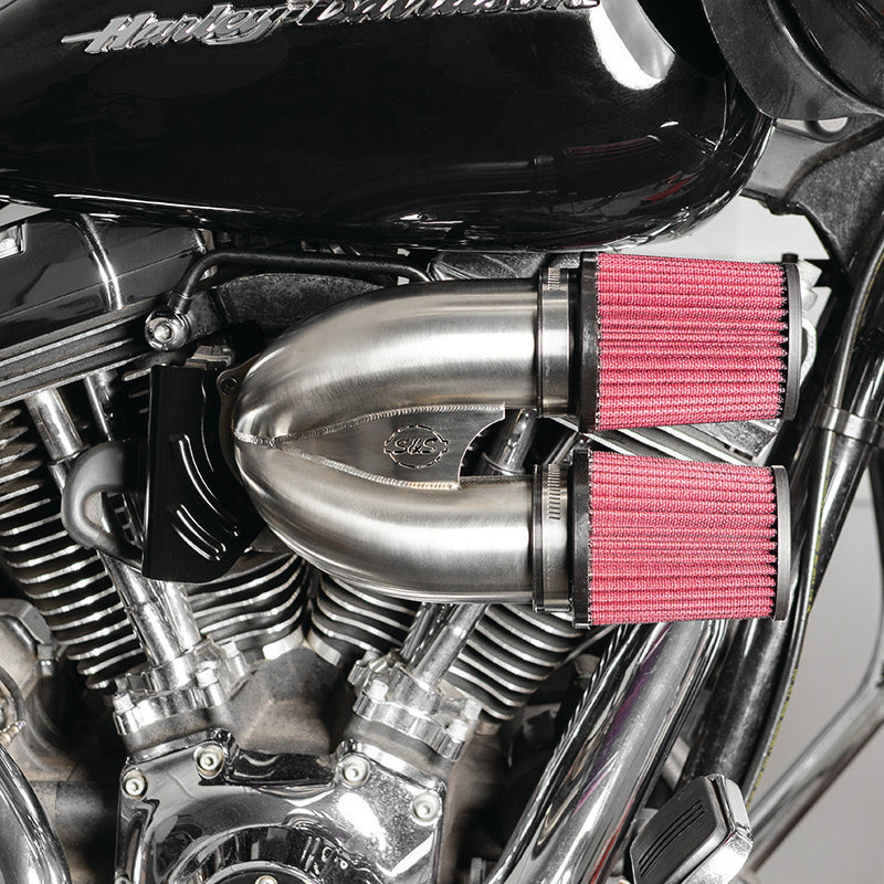 S&S Cycle 08-16 Touring Models Tuned Induction Kit - Stainless Steel