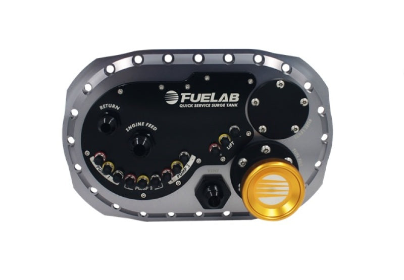 Fuelab Quick Service Surge Tank 2.0 w/No Lift Pump & No Surge Pump - Titanium