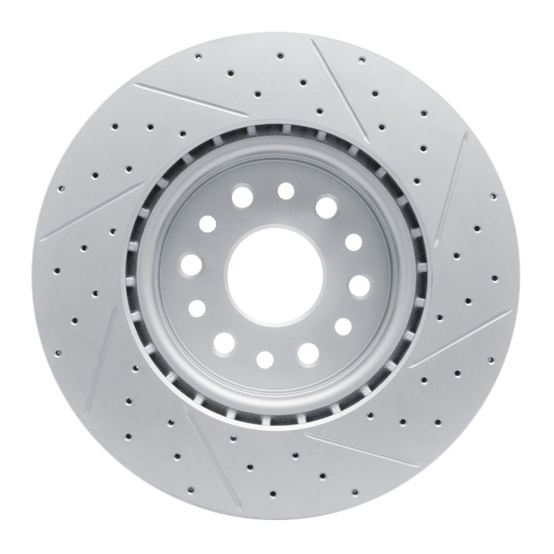 R1 19-25 Ram 1500 Front Left Drilled & Slotted Geo-Carbon Rotor