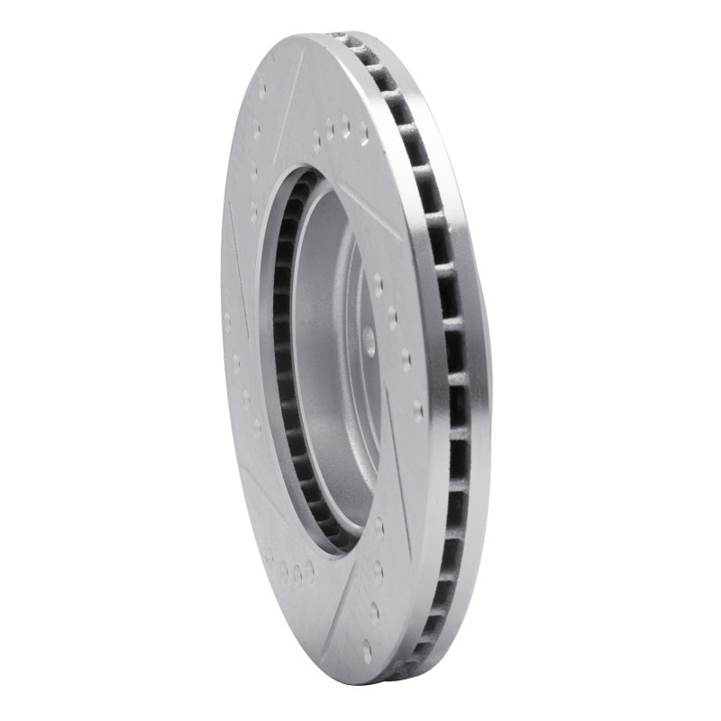 R1 00-02 Daewoo Nubira Front Right Drilled & Slotted Silver Brake Rotor