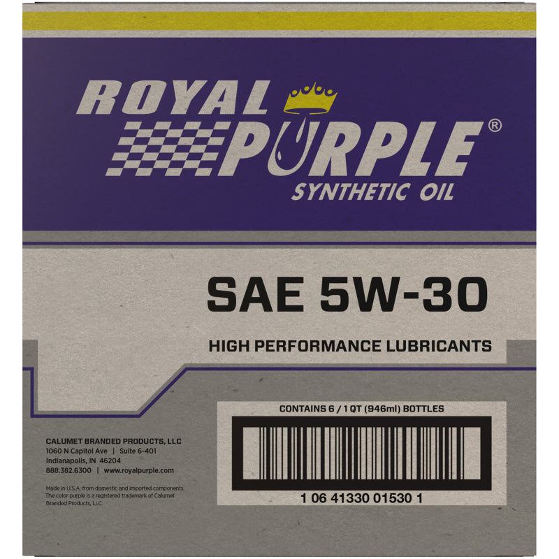 Royal Purple Premium Synthetic High Performance Multi-Grade 5W30 Motor Oil - 1 Quart