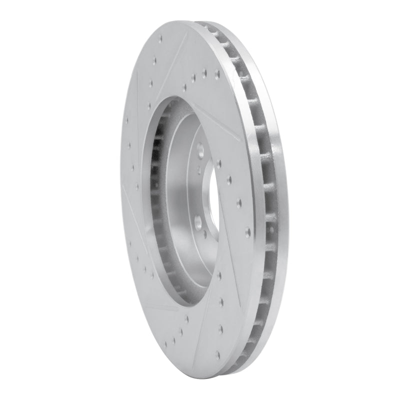 DFC 99-04 Acura RL Front Right Drilled & Slotted Silver Brake Rotor