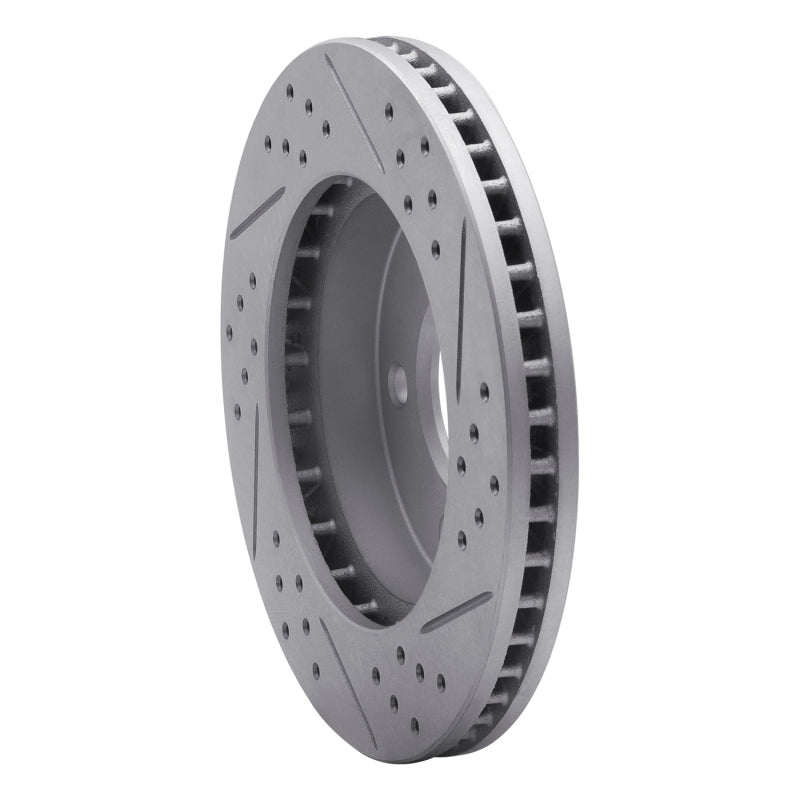 R1 83-96 Buick Century Front Left Drilled & Slotted Geo-Carbon Rotor
