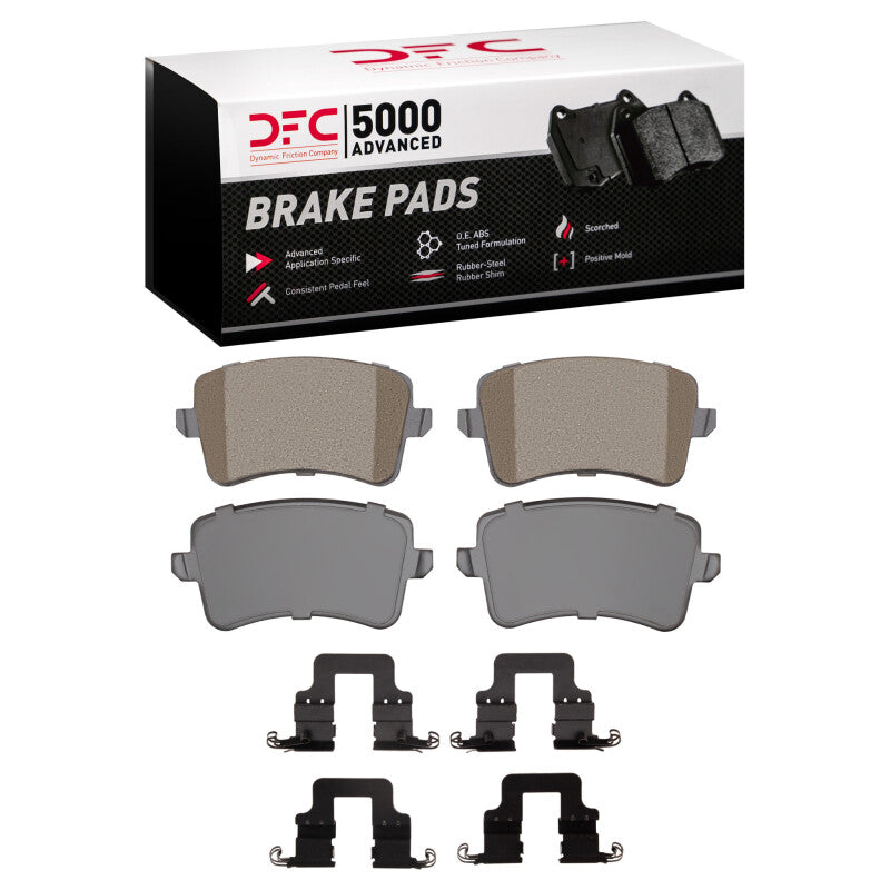 DFC 09-16 Audi A4 / 10-14 Audi A5 Rear 5000 Advanced Ceramic Brake Pads and Hardware Kit