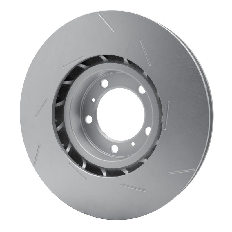 R1 10-23 Porsche Panamera Left Front Slotted Carbon Alloy GeoMET Rotor