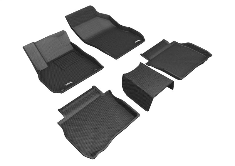 3D MAXpider 2017-2019 Buick Lacrosse Kagu 1st & 2nd Row Floormats - Black