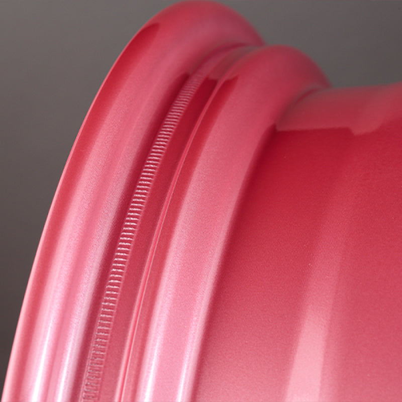 Gram Lights 57DR 18x10.5 +12 5x114.3 Sakura Pink Wheel (w/ Center Cap & No. 21 BK Air Valve)
