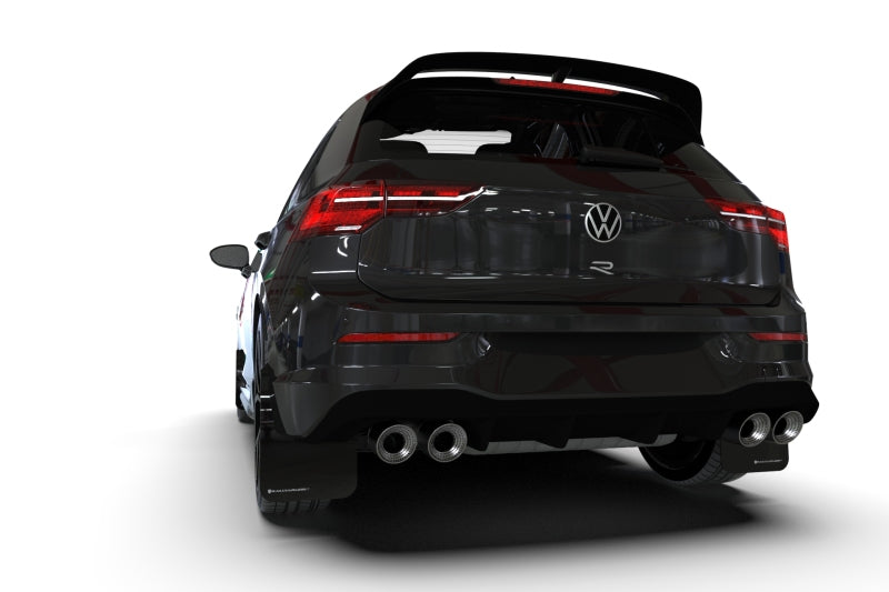 Rally Armor 22-26 VW MK8 Golf GTI/R Black UR Mud Flap w/Blue Logo