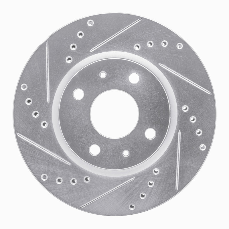 R1 96-04 Ford Fiesta (Mexico) Front Left Drilled & Slotted Silver Brake Rotor