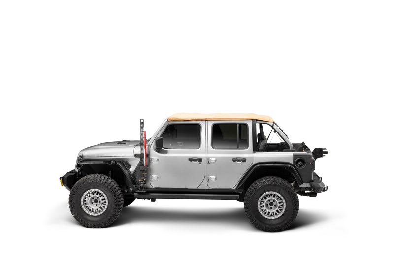 Go Rhino 18-24 Jeep Wrangler JL/JLU/JT Front Fender Jack Mount for Hi-Lift Jack - Tex. Blk