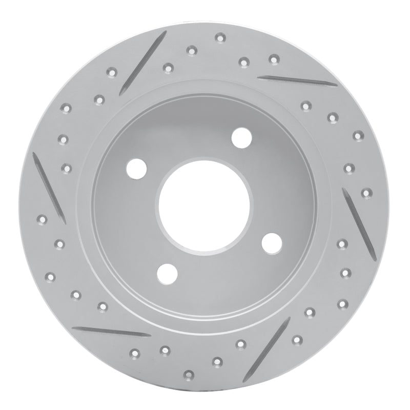 R1 16-25 Mazda MX-5 Miata Rear Right Drilled & Slotted Geo-Carbon Rotor