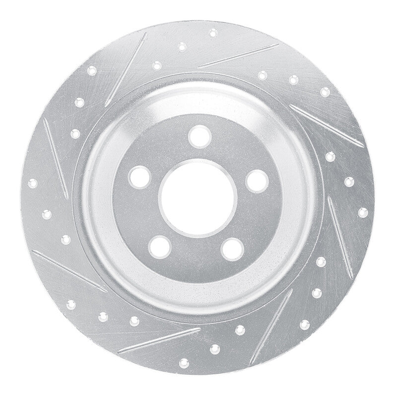 DFC 22-25 Ford Maverick Rear Right Drilled & Slotted Silver Brake Rotor