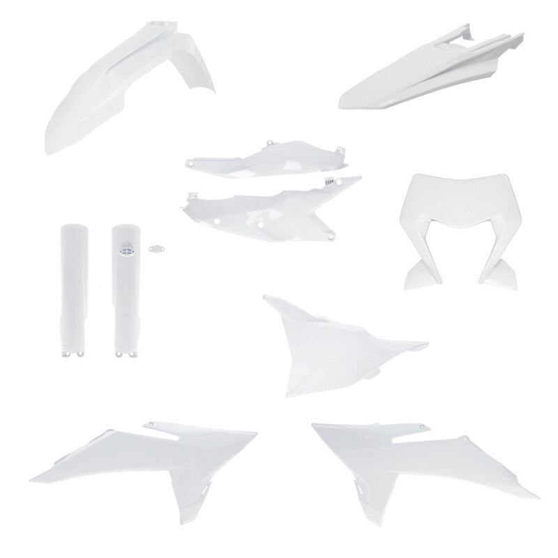 Acerbis 2026 KTM 250-500 EXC-F/ 125-300 XC-W/ 450 XCF-W Full Plastic Kit - White