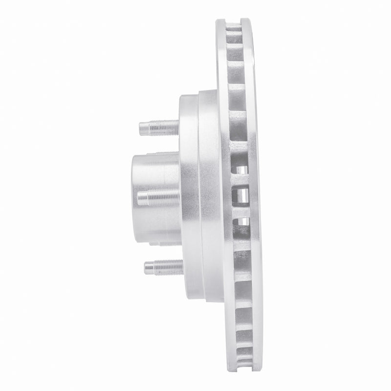 R1 84-87 Lincoln CONTINENTAL Front Right Drilled & Slotted Silver Brake Rotor