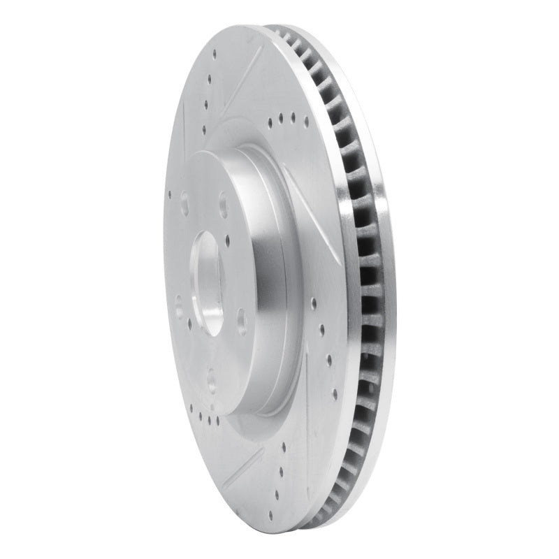 DFC 19-24 Subaru Forester Front Left Drilled & Slotted Silver Brake Rotor