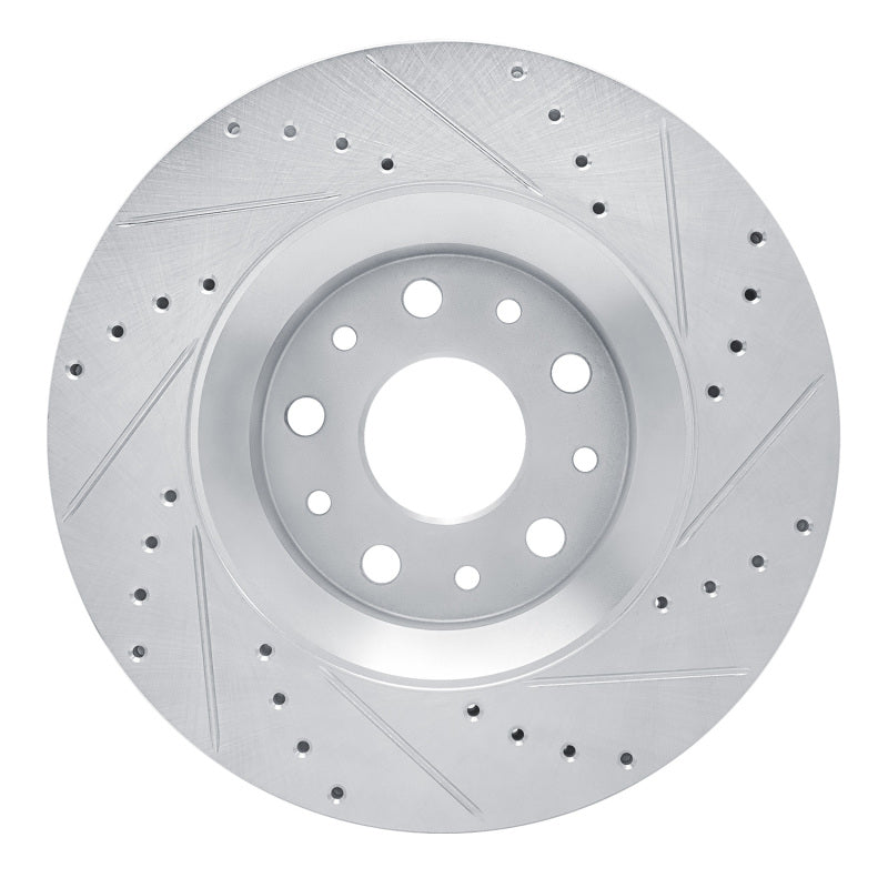 DFC 18-25 Jeep Gladiator Front Left Drilled & Slotted Silver Brake Rotor