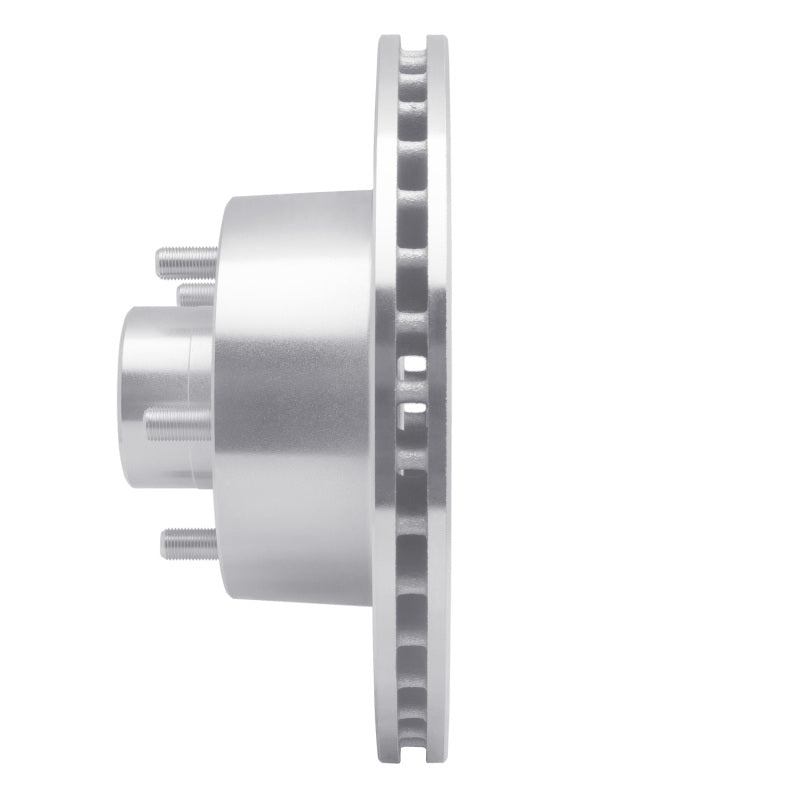 DFC 70-72 Dodge Coronet Front Right Drilled & Slotted Silver Brake Rotor