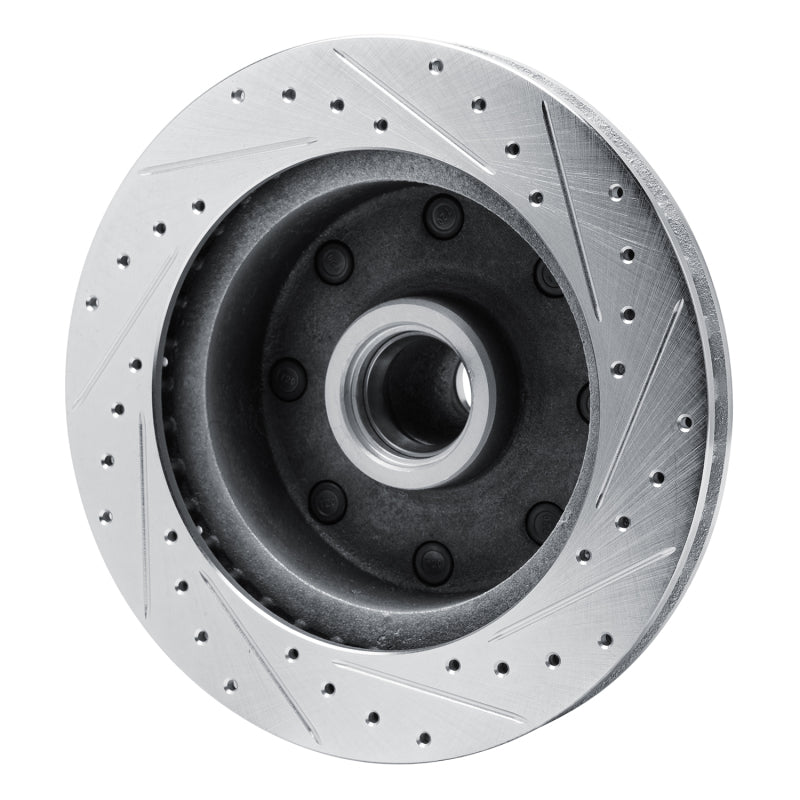 R1 73-77 Dodge B300 Van (71-74) / B300 (75-80) Front Left Drilled & Slotted Silver Brake Rotor