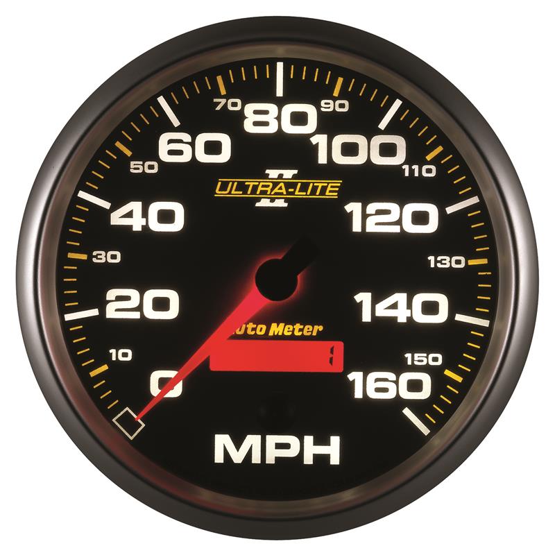 Autometer Ultra-Lite II 5 Inch 160 MPH FSE Programmable Speedometer