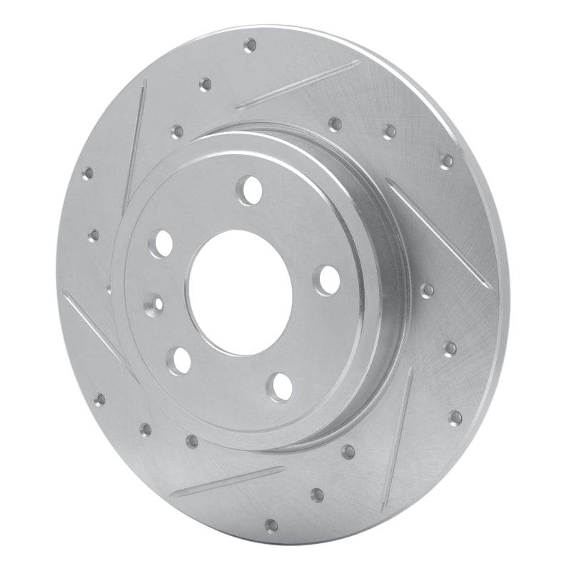 DFC 00-09 Audi A4 Quattro Rear Left Drilled & Slotted Silver Brake Rotor