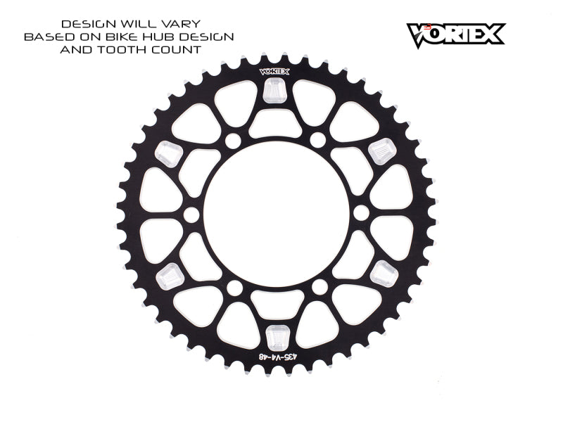 Vortex Racing V4 43 Tooth 530 Rear Sprocket - Black
