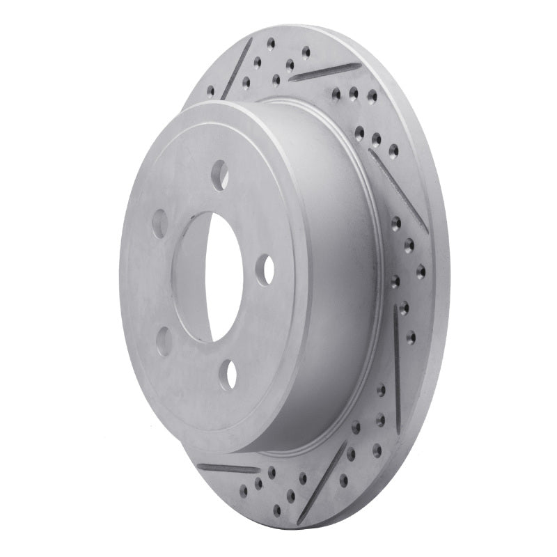 R1 03-07 Jeep TJ (Canada - See Wrangler For Us) Rear Left Drilled & Slotted Geo-Carbon Rotor