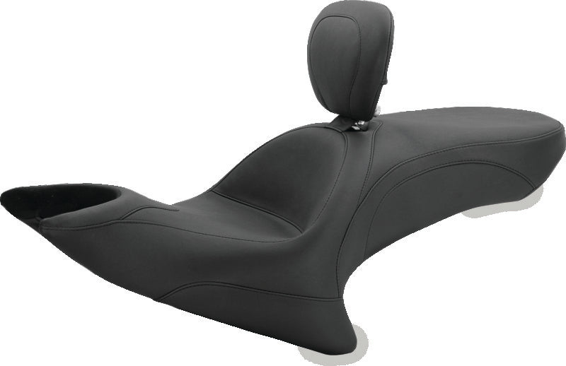 Mustang 08-21 Harley Rd King, 06-07 Str Glide 1906-07,00-05 Eagle Touring Solo Seat Diamond - Black