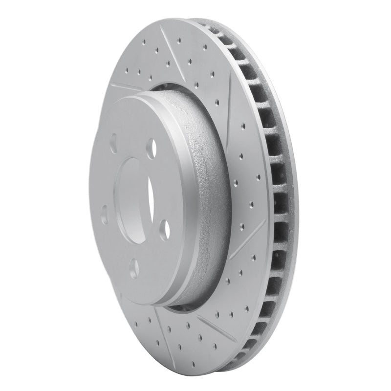 R1 07-12 Dodge Nitro Front Right Drilled & Slotted Geo-Carbon Rotor
