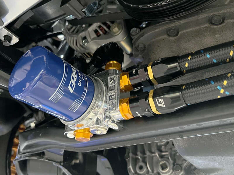 GReddy AN08 Reusable Hose Nylon Braided, Black/Gold/Blue