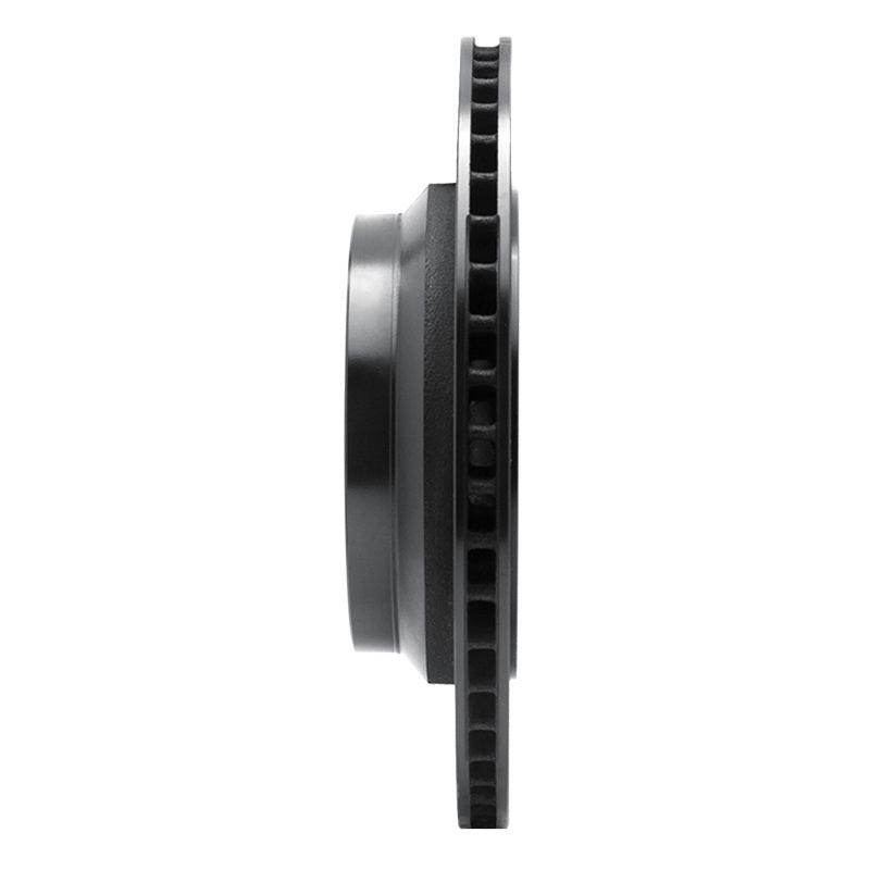 R1 07-17 Lexus LS460 Rear Left Drilled & Slotted Black Brake Rotor