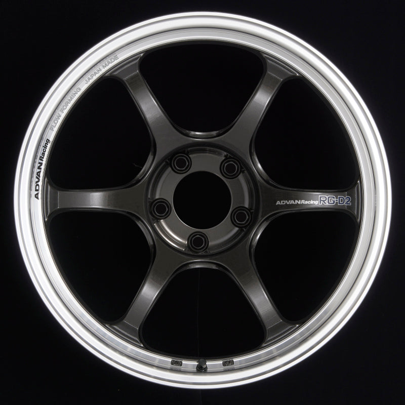 Advan RG-D2 18x8.5 +37 5x114.3 Machining and Black Gunmetallic Wheel