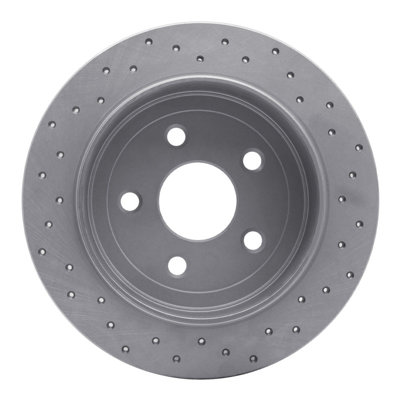DFC 07-18 Jeep Wrangler Rear Left Drilled Geoperformance Rotor