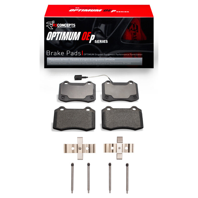 R1 2014-2022 Maserati Ghibli Rear R1 Optimum OE Pads & Hardware Kit