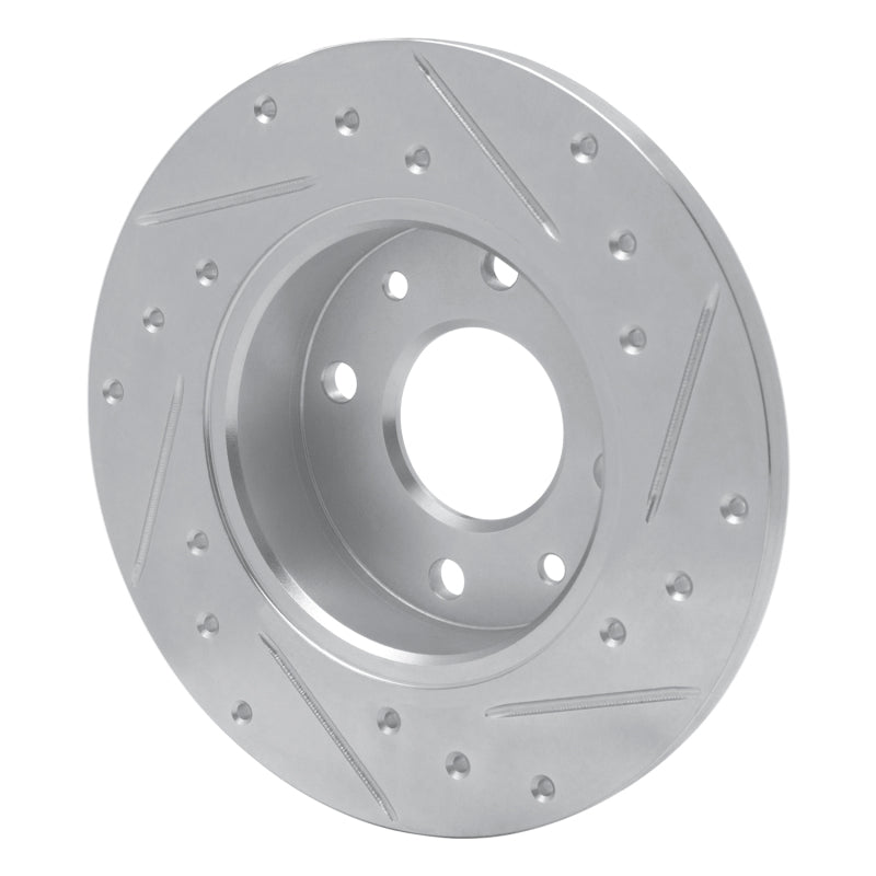 DFC 81-83 Renault Fuego Front Left Drilled & Slotted Silver Brake Rotor