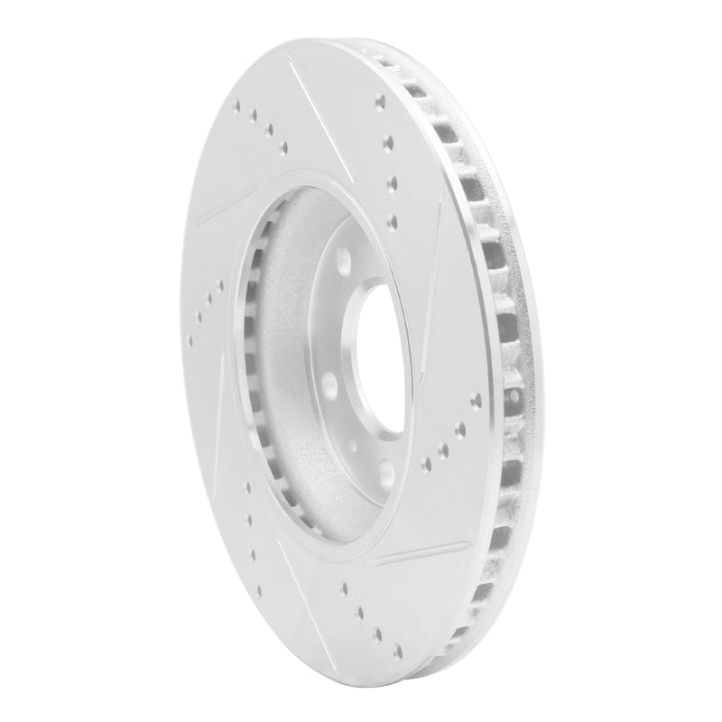 DFC 06-10 Pontiac Solstice Front Left Drilled & Slotted Silver Brake Rotor
