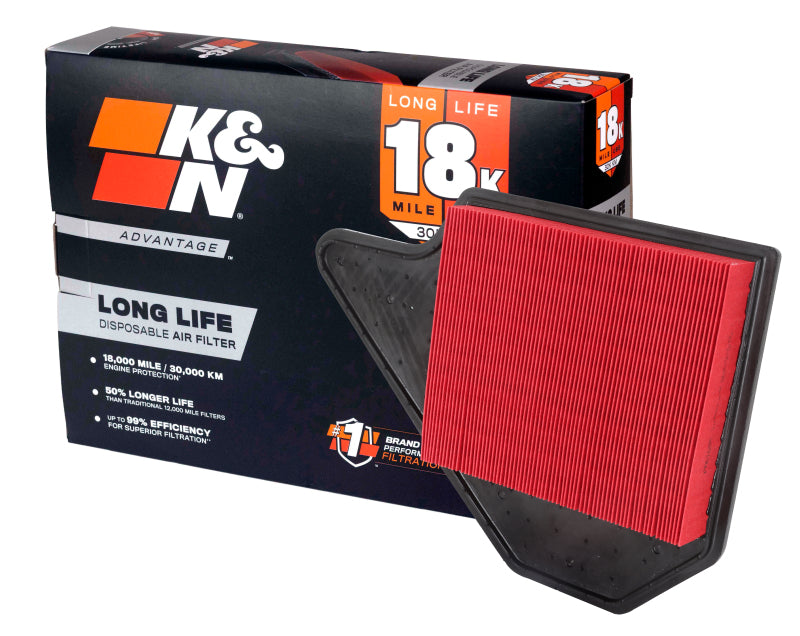 K&N Dodge Grand Caravan V6-3.6L F/I 11-17 Air Filter