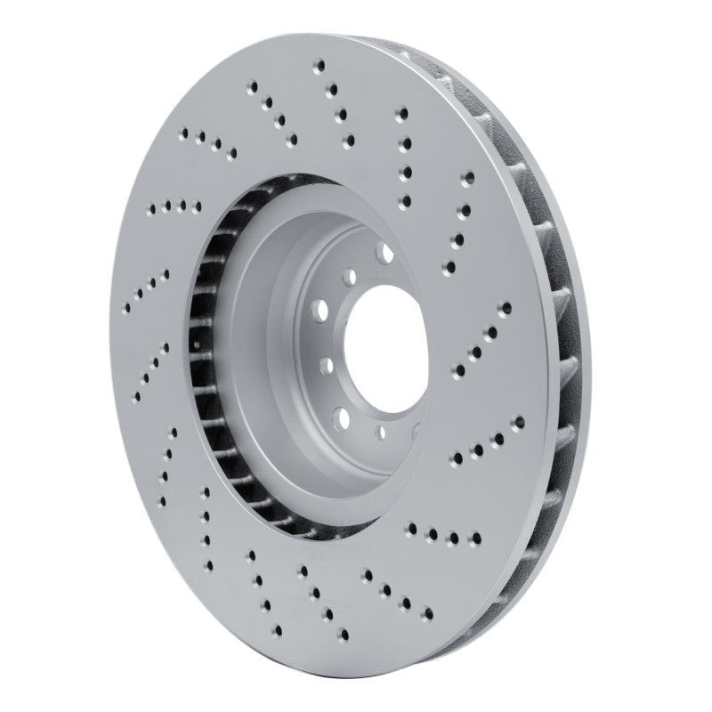 R1 06-10 BMW M6 Left Front Drilled GeoSPEC Coated Rotor