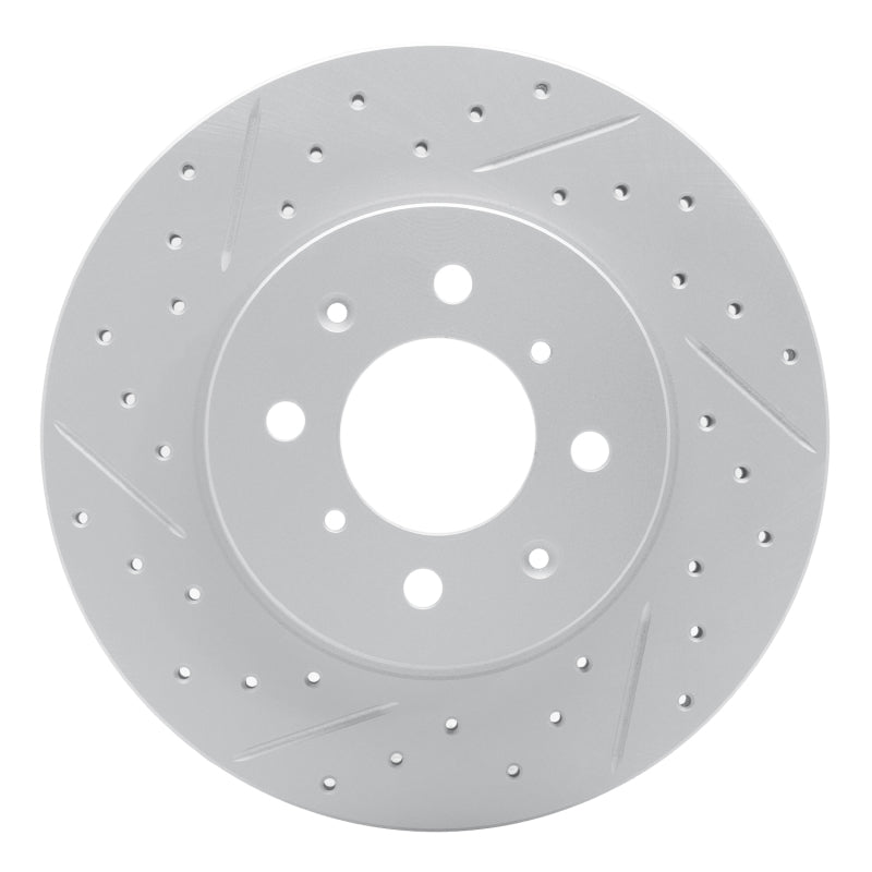 R1 04-17 Chevrolet Aveo (USA/Canada) Front Left Drilled & Slotted Geo-Carbon Rotor