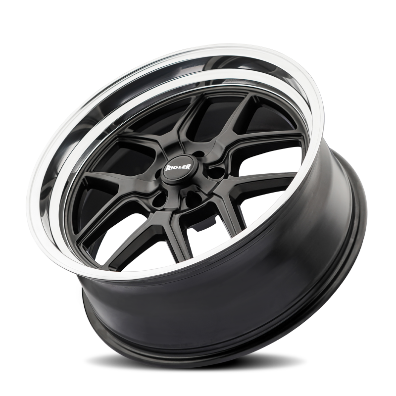 Ridler 610 20x10 / 5x127 BP / 0mm Offset / 83.82mm Hub Matte Black Polished Wheel