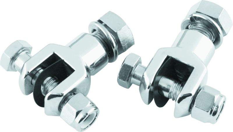 Bikers Choice L72-98 Big Twin/XL Chrome Footpeg Clevis With Hardware 1/2-20 Male Peg (Pair)