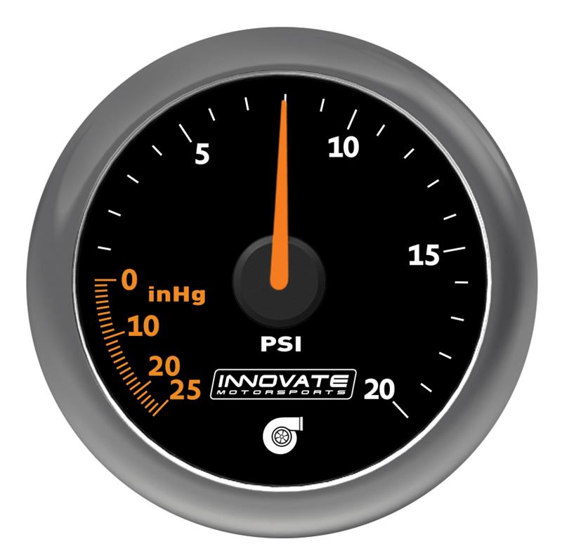 Innovate MTX Analog Oil/Water Temp Gauge Kit - Black Dial