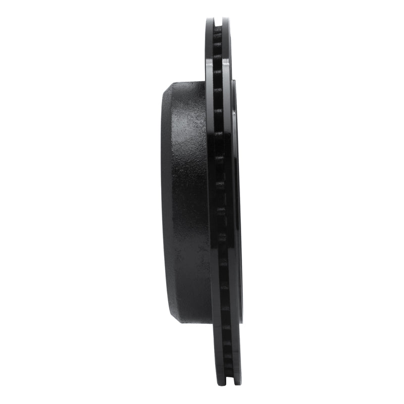 R1 03-11 Ford Crown Victoria Rear Left Drilled & Slotted Black Brake Rotor