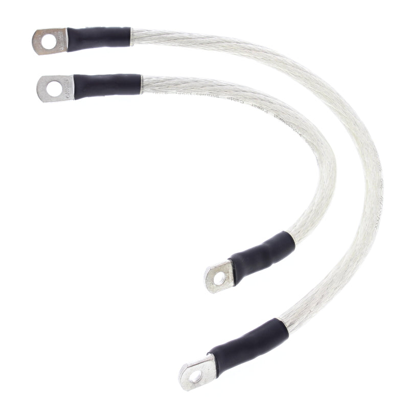 All Balls Racing 81-86 Harley-Davidson XL Battery Cable Kit Clear