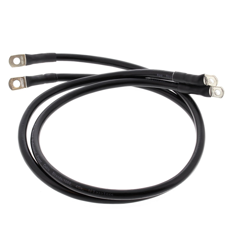 All Balls Racing 89-92 Harley-Davidson FLHS Electra Glide Sport Battery Cable Kit Black