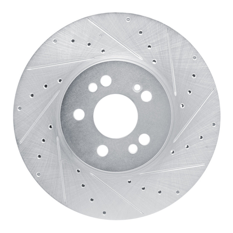 DFC 20-23 Mercedes-Benz GLE350 Front Right Drilled & Slotted Silver Brake Rotor
