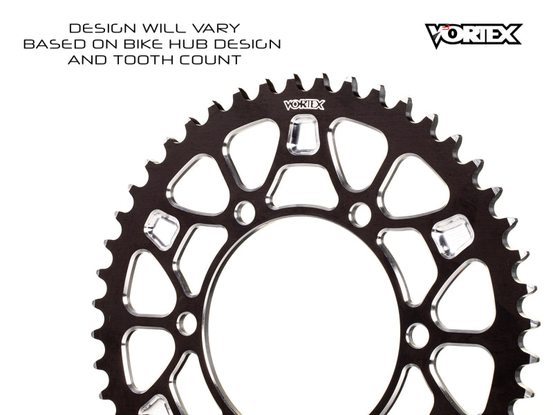 Vortex Racing V4 44 Tooth 520 Rear Sprocket - Black