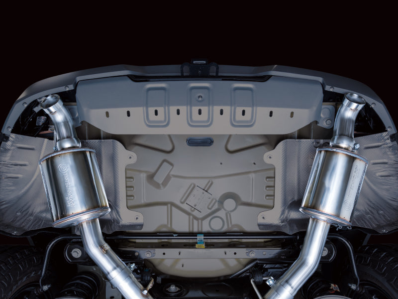 AWE Tuning 2021+ Ford Explorer Tremor 3.0TT 0FG Dual Rear Exit Exhaust w/ Bash Guard